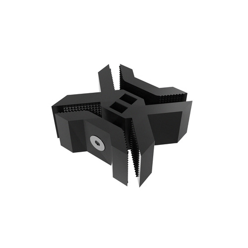 Cross Connector For Substrates, ABS Black for 1/4