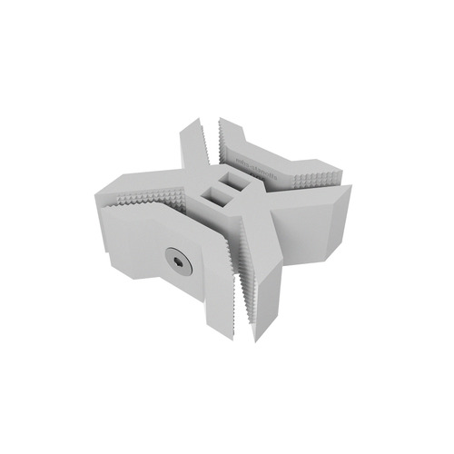 Cross Connector For Substrates, ABS White for 1/4