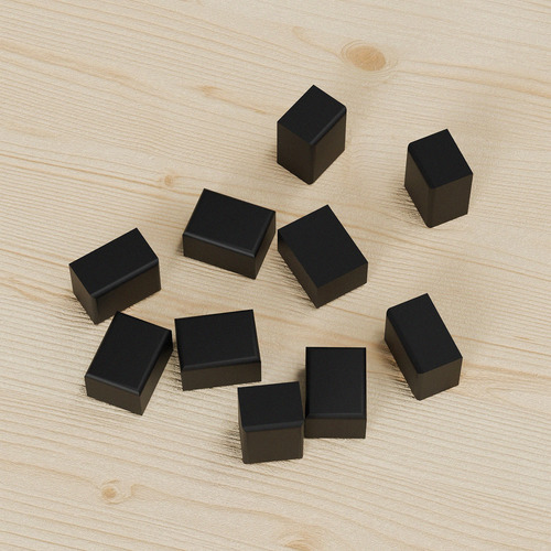 Black ABS Hole Plug for Panel Connector For Substrates s (Bag Of 10 Pieces)