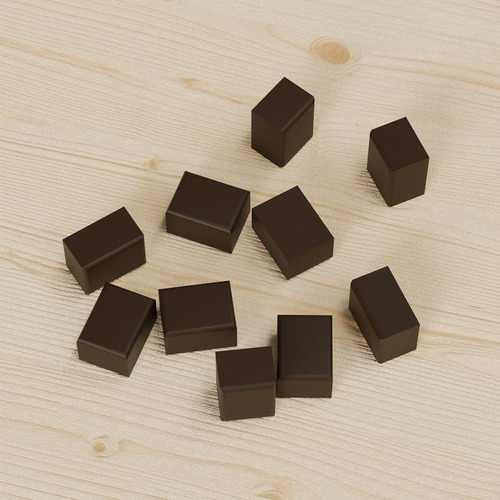 Rosewood PLA Hole Plug for Panel Connector For Substrates s (Bag Of 10 Pieces)