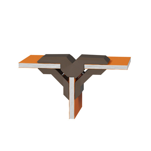 'T'' Connector For Substrates, PLA Black Walnut for 1/4