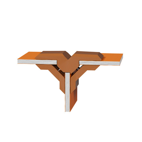 'T'' Connector For Substrates, PLA Clay Brown for 1/4