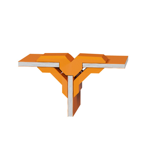 'T'' Connector For Substrates, ABS Orange (Pantone 165C) for 1/4