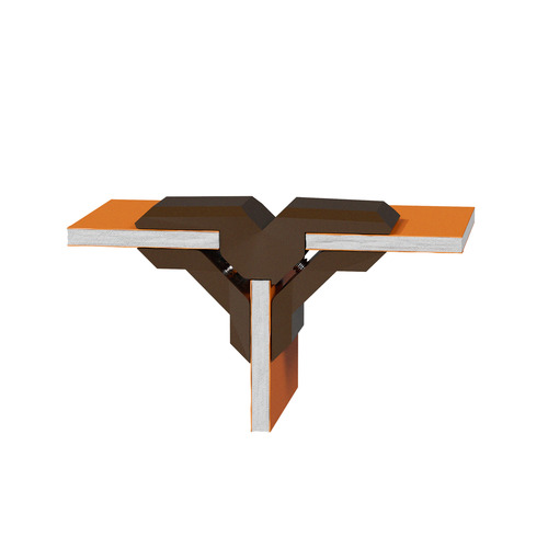 'T'' Connector For Substrates, PLA Rosewood for 1/4