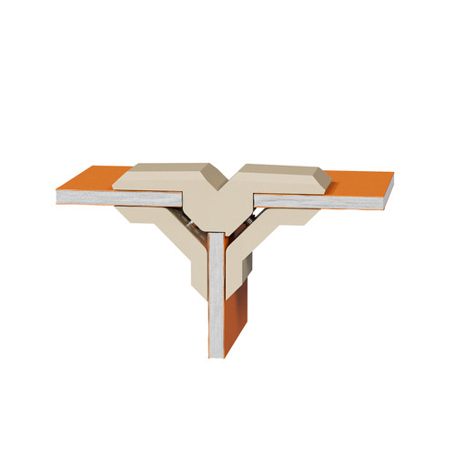 'T'' Connector For Substrates, PLA White Oak for 1/4