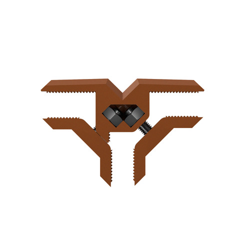 'T'' Connector, PLA Clay Brown for 5/8'' and 3/4'' Panels