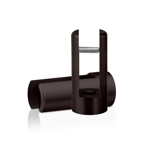 Aluminum Bronze Anodized Finish Projecting Gripper, Holds Up To 3/8'' Material