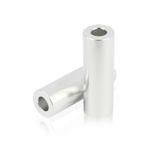 OD: 1/2'' x ID: 1/4'' x L: 1-1/2'' Aluminum Mill Finish Spacers (Sold Per Unit)
