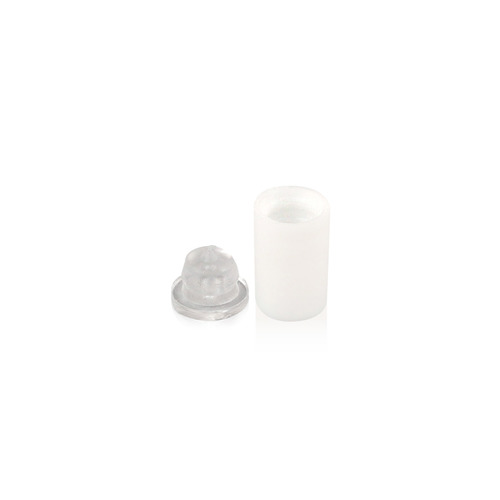 White Medium Quick Snap 3/8’' X 1/2'' Adhesive Mounted Head (sold per Set 1 Body and 1 Head)