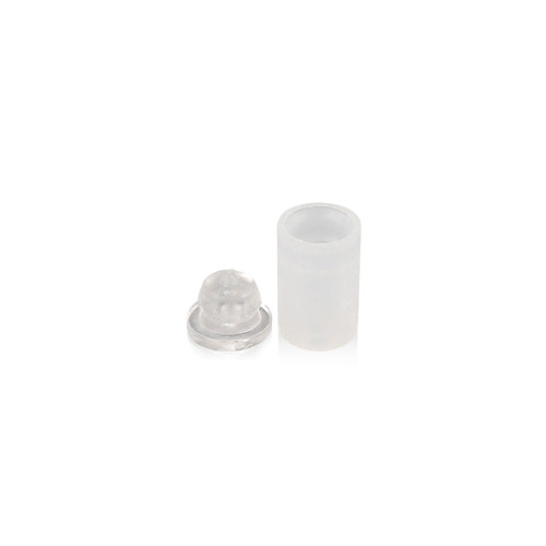 Clear Medium Quick Snap 3/8’' X 1/2'' Adhesive Mounted Head (sold per Set 1 Body and 1 Head)