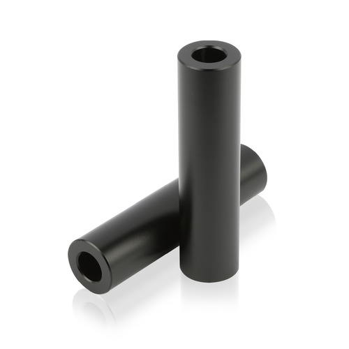 OD: 1/2'' x ID: 1/4'' x L: 2'' Black Polycarbonate Spacers (Sold Per Unit)