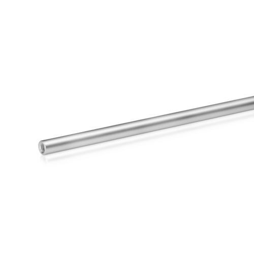 3/8'' Aluminum Clear Anodized 3/8'' Diameter Rod, Length: 36'', Reverse Thread  (Inside use only)