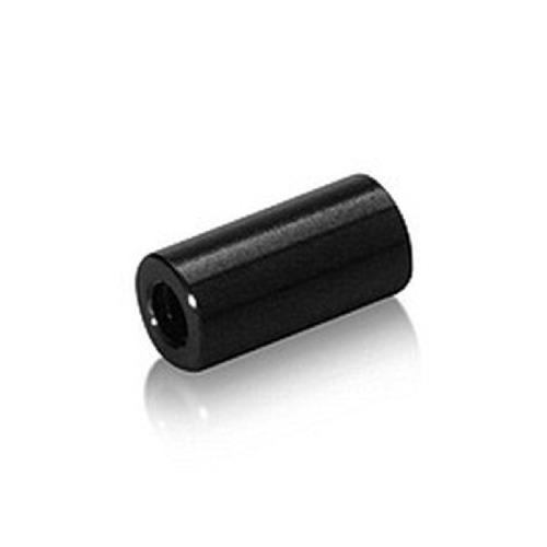 6-32 Threaded Barrels Diameter: 1/4'', Length: 3/4'', Black Anodized Aluminum [Required Material Hole Size: 11/64'' ]