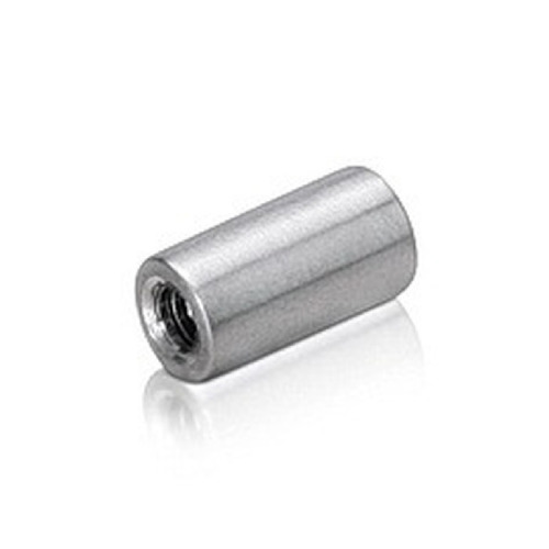 6-32 Threaded Barrels Diameter: 1/4'', Length: 1'', Satin Brushed Stainless Steel Grade 304 [Required Material Hole Size: 11/64'' ]