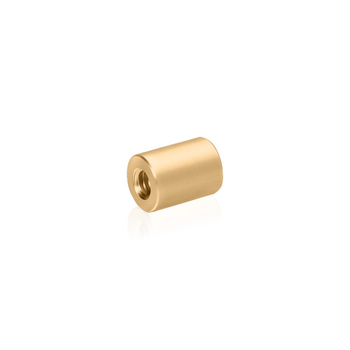 Unthreaded Barrels, Diameter: 3/8'', Length: 1/4'', Champagne Aluminum [Required Material Hole Size: 7/32'' ]