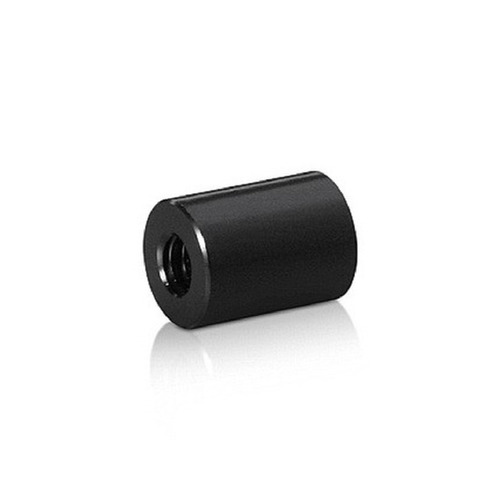 10-24 Threaded Barrels Diameter: 3/8'', Length: 1/2'', Black Anodized Aluminum [Required Material Hole Size: 7/32'' ]