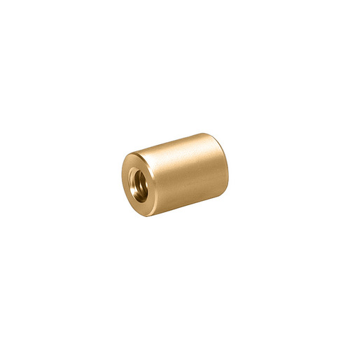 10-24 Threaded Barrels Diameter: 3/8'', Length: 1/2'', Champagne Anodized Aluminum [Required Material Hole Size: 7/32'' ]