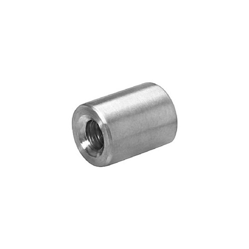 10-24 Threaded Barrels Diameter: 3/8'', Length: 1/2'', Satin Brushed Stainless Steel Grade 304 [Required Material Hole Size: 7/32'' ]