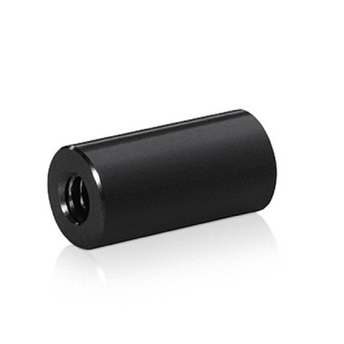 10-24 Threaded Barrels Diameter: 3/8'', Length: 3/4'', Black Anodized Aluminum [Required Material Hole Size: 7/32'' ]