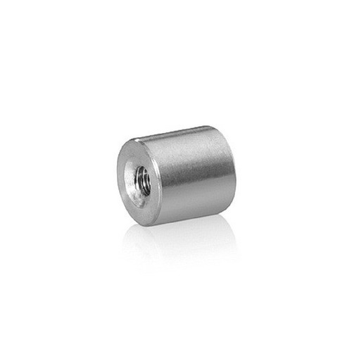 10-24 Threaded Barrels Diameter: 1/2'', Length: 1/2'', Polished Stainless Steel Grade 304 [Required Material Hole Size: 7/32'' ]