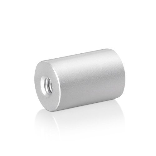 10-24 Threaded Barrels Diameter: 1/2'', Length: 3/4'', Clear Anodized Aluminum [Required Material Hole Size: 7/32'' ]