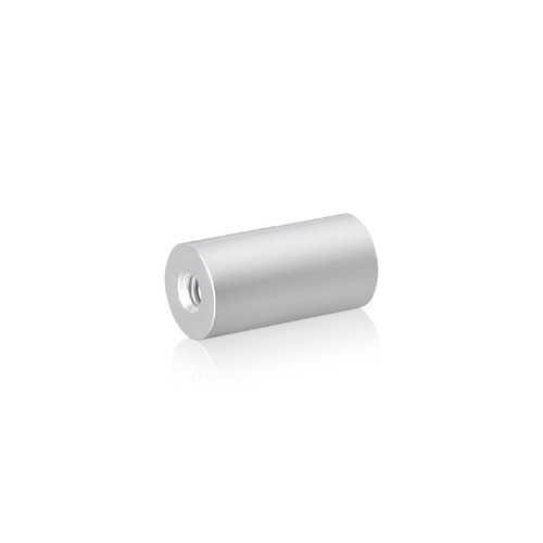 10-24 Threaded Barrels Diameter: 1/2'', Length: 1'', Clear Anodized [Required Material Hole Size: 7/32'' ]