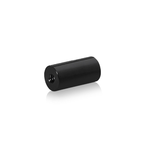10-24 Threaded Barrels Diameter: 1/2'', Length: 1'', Black Anodized [Required Material Hole Size: 7/32'' ]