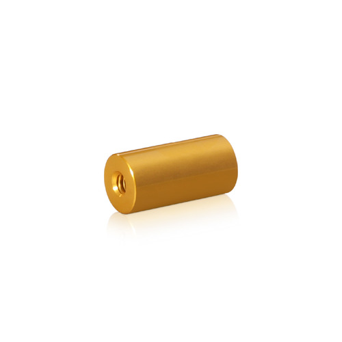 10-24 Threaded Barrels Diameter: 1/2'', Length: 1'', Gold Anodized [Required Material Hole Size: 7/32'' ]