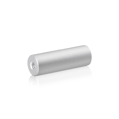 10-24 Threaded Barrels Diameter: 1/2'', Length: 1 1/2'', Clear Anodized [Required Material Hole Size: 7/32'' ]