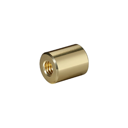 5/16-18 Threaded Barrels Diameter: 5/8'', Length: 3/4'', Gold Anodized [Required Material Hole Size: 3/8'' ]