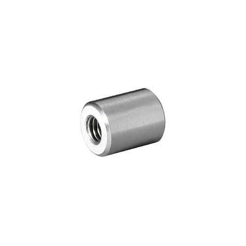 5/16-18 Threaded Barrels Diameter: 5/8'', Length: 3/4'', Satin Brushed Stainless Steel Grade 304 [Required Material Hole Size: 3/8'' ]