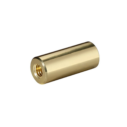 5/16-18 Threaded Barrels Diameter: 5/8'', Length: 1 1/2'', Gold Anodized [Required Material Hole Size: 3/8'' ]