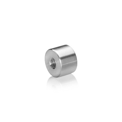 1/4-20 Threaded Barrels Diameter: 3/4'', Length: 1/2'', Brushed Satin Finish Grade 304 [Required Material Hole Size: 17/64'' ]