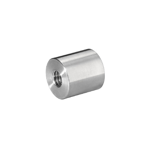 5/16-18 Threaded Barrels Diameter: 3/4'', Length: 3/4'', Satin Brushed Stainless Steel Finish Grade 304 [Required Material Hole Size: 3/8'' ]