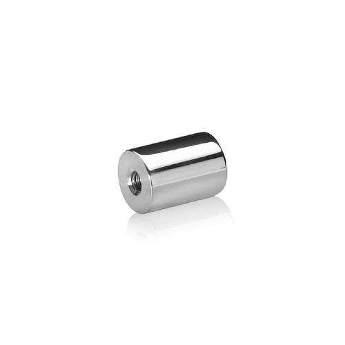 1/4-20 Threaded Barrels Diameter: 3/4'', Length: 1'', Polished Finish Grade 304 [Required Material Hole Size: 17/64'' ]
