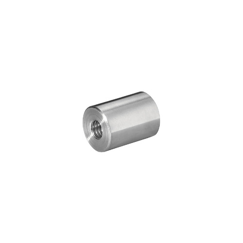 5/16-18 Threaded Barrels Diameter: 3/4'', Length: 1'', Brushed Satin Finish Grade 304 [Required Material Hole Size: 3/8'' ]