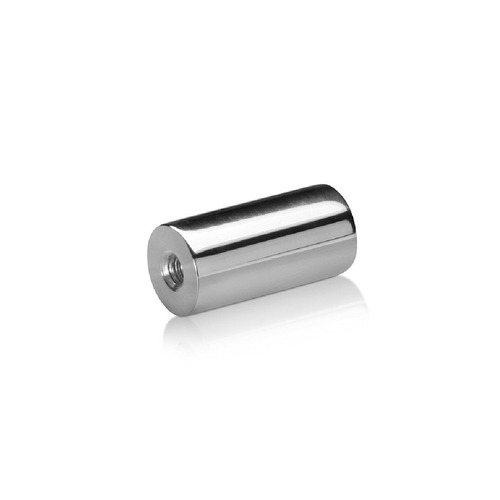 1/4-20 Threaded Barrels Diameter: 3/4'', Length: 1 1/2'', Polished Finish Grade 304 [Required Material Hole Size: 17/64'' ]