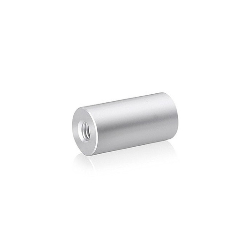 5/16-18 Threaded Barrels Diameter: 3/4'', Length: 1 1/2'', Clear Anodized [Required Material Hole Size: 3/8'' ]