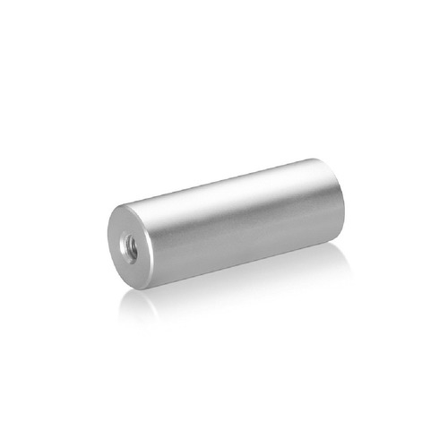 1/4-20 Threaded Barrels Diameter: 3/4'', Length: 2'', Clear Anodized [Required Material Hole Size: 17/64'' ]