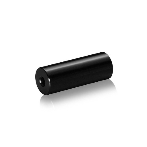 1/4-20 Threaded Barrels Diameter: 3/4'', Length: 2'', Black Anodized [Required Material Hole Size: 17/64'' ]