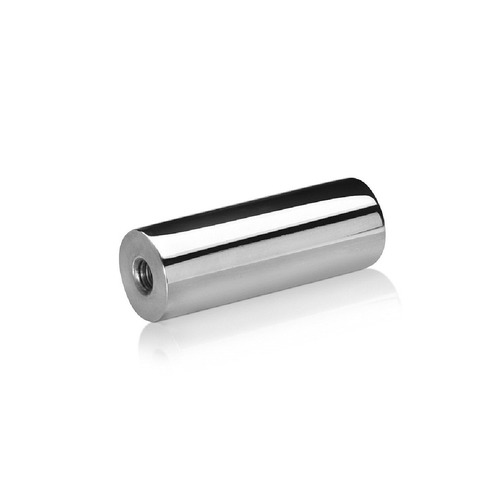 1/4-20 Threaded Barrels Diameter: 3/4'', Length: 2'', Polished Finish Grade 304 [Required Material Hole Size: 17/64'' ]