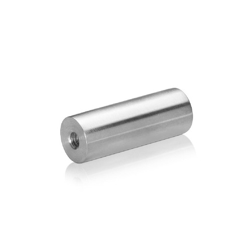 1/4-20 Threaded Barrels Diameter: 3/4'', Length: 2'', Brushed Satin Finish Grade 304 [Required Material Hole Size: 17/64'' ]