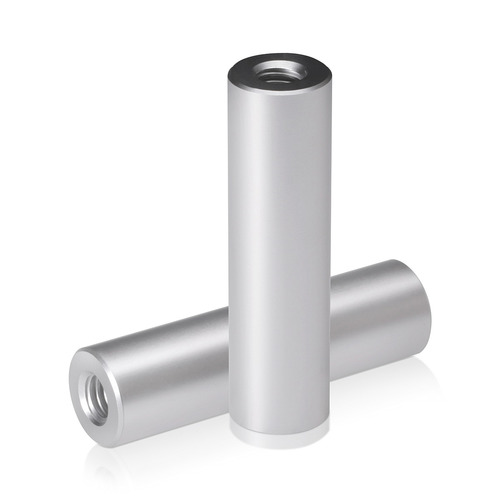 3/8-16 Threaded Barrels Diameter: 3/4'', Length: 2 3/4'', Clear Anodized [Required Material Hole Size: 3/8'' ]