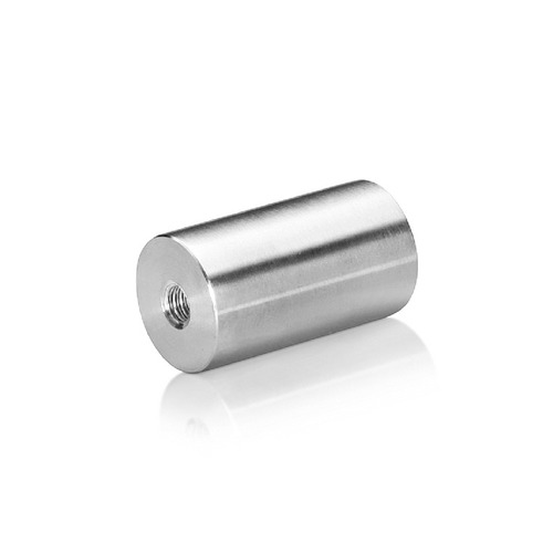 1/4-20 Threaded Barrels Diameter: 7/8'', Length: 1 1/2'', Brushed Satin Finish Grade 304 [Required Material Hole Size: 17/64'' ]