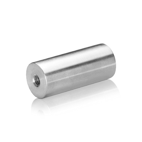 1/4-20 Threaded Barrels Diameter: 7/8'', Length: 2'', Brushed Satin Finish Grade 304 [Required Material Hole Size: 17/64'' ]
