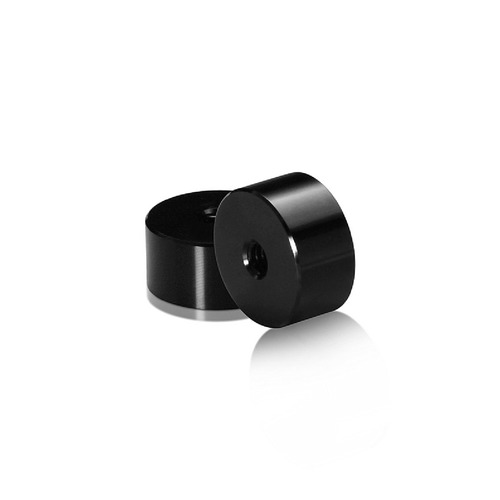 1/4-20 Threaded Barrels Diameter: 1'', Length: 1/2'', Black Anodized [Required Material Hole Size: 17/64'' ]