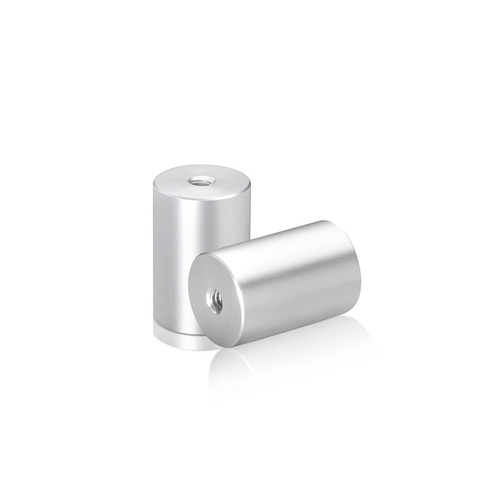 1/4-20 Threaded Barrels Diameter: 1'', Length: 1 1/2'', Clear Anodized [Required Material Hole Size: 17/64'' ]