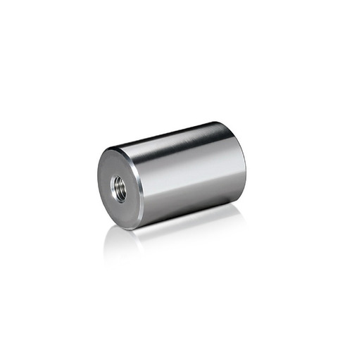 5/16-18 Threaded Barrels Diameter: 1'', Length: 1 1/2'', Clear Anodized [Required Material Hole Size: 3/8'' ]