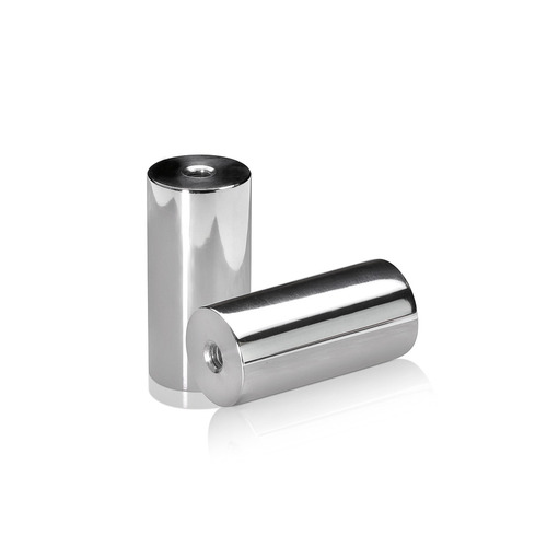 1/4-20 Threaded Barrels Diameter: 1'', Length: 2'', Polished Finish Grade 304 [Required Material Hole Size: 17/64'' ]