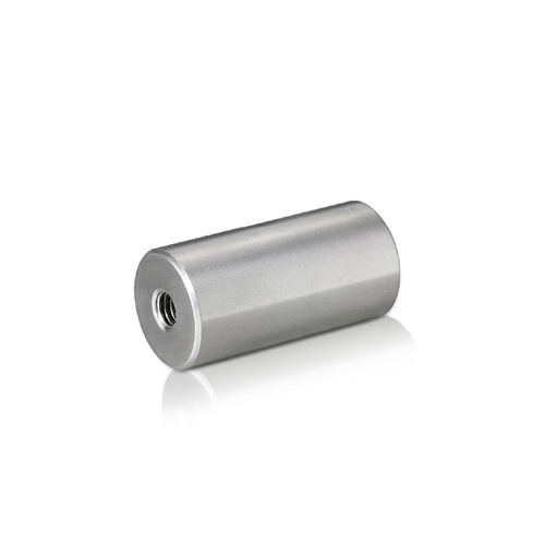 5/16-18 Threaded Barrels Diameter: 1'', Length: 2'', Brushed Satin Finish Grade 304 [Required Material Hole Size: 3/8'' ]